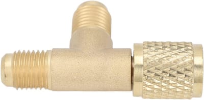 T-stuk Adapter voor Snelle Koppeling, Access T Ventielen voor R22 R12 R134a, Manifold en Diepe Vacuümpomp