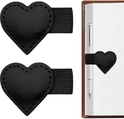 Boekenleggers met pennenhouder | Sterke magnetische sluiting, schattige hartvorm, ideaal voor boekenliefhebbers, multifunctioneel cadeau voor lezers, vrouwen en studenten