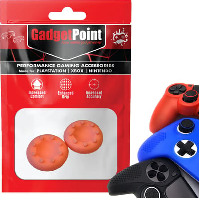 Gadgetpoint - Thumb Grips voor PlayStation, PS5, Xbox X/S, One & Switch Pro Controller - Gaming Thumbgrips - Performance Anti-Slip Thumbsticks - Bescherming Accessoires - Thumbgrips 8 stippen - Roze