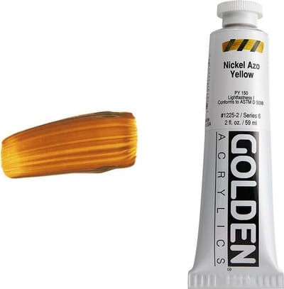 Golden Heavy Body Acrylverf serie 6 | Nickel Azo Yellow (1225-2) 59 ml