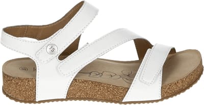 Josef Seibel - TONGA 25 - Sandalen met hakDames Sandalen - Kleur: Wit/beige - Maat: 38