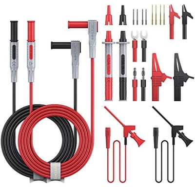 Multimeter Testkabelset 24-in-1 met Alligatorclips en Spanningsmeterkabel