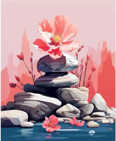 Puzzel 1000 stukjes - Legpuzzel kunst - Gezinsactiviteit - Inclusief poster - 75 x 50 cm - Bloemenprint