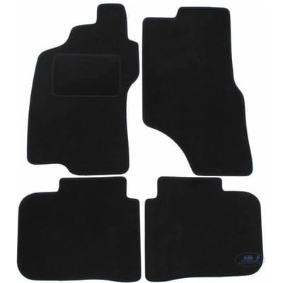 Tapis De Sol Noir Velours - J&J AUTOMOTIVE - Fiat Brava 1995-2001 - Sur Mesure - Antidérapant - Imperméable noir