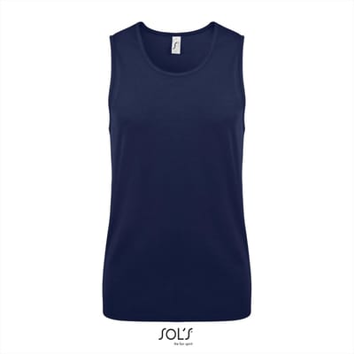 Donker Blauwe unisex Tanktop Sol's Sporty T maat 3XL