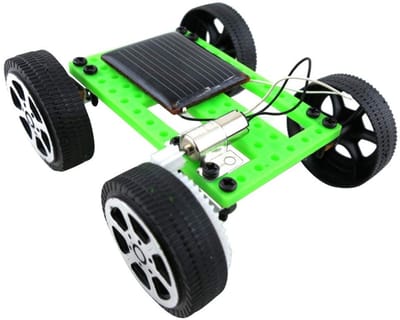 Dailygoods- Zonne-auto Educatief Speelgoed - Model Zonneauto - Zonne-energie - ABS Materiaal - Voor Kinderen Ouders Dan 14 Jaar - Afmetingen 8x7,5x3,2 cm