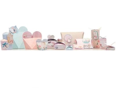 Studio Light - Pakket met 14 Gestanste doosjes + labels - Tres Chic
