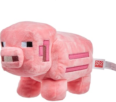 Varken - Minecraft Pluche Knuffel 25 cm - A Minecraft Movie Plush - Speelgoed Film Knuffels voor Kinderen Jongens Meisjes