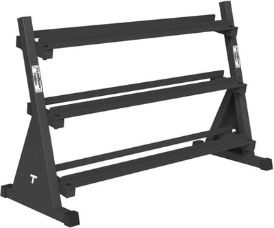 Tunturi Platinum Hexa Rubber Dumbbell Rack - Dumbbell rek - Zwart