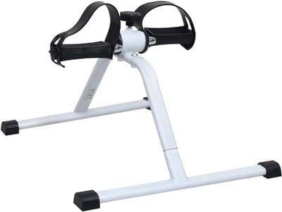 Hometrainer Fiets - Oefenfiets - Thuis Trainen - Compact Ontwerp - 51 x 41 x 32 cm - Zwart Zilver