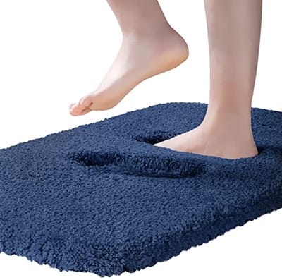 Donkerblauwe Badmat Antislip voor Badkamer