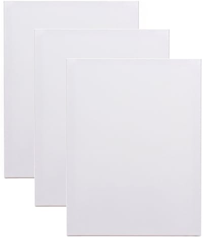 Benson Schildersdoek - 3x - 18 x 24 cm - blanco canvas - katoen - 280 grams