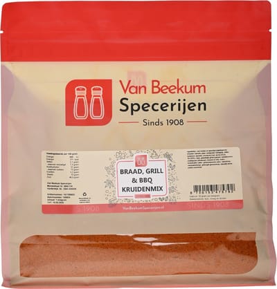 Van Beekum Specerijen - Braad, Grill & BBQ Kruidenmix - 2 KG (hersluitbare stazak)