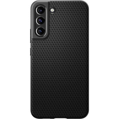 Spigen Liquid Air Hoesje Geschikt voor Samsung Galaxy S22 Back Cover Zwart