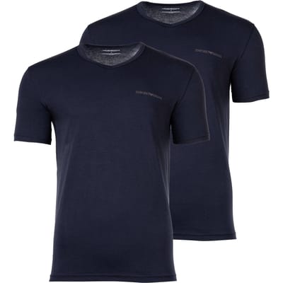 Emporio Armani V-Neck Shirt Heren (2-pack) - Maat L