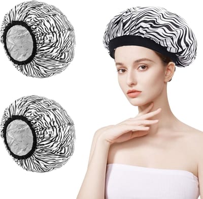Dailygoody - Haarverwarmingskapjes - Haarverzorging - Diepteverzorging - Zwart - Hittebehandeling - Aluminiumfolie - Geschikt voor alle haartypes - 2