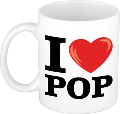 I Love Pop koffiemok / beker 300 ml