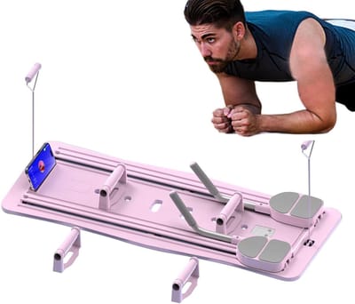 Pilates Bord - Core Trainer - Thuis trainen - Opvouwbaar ontwerp - 106 cm lengte - Roze