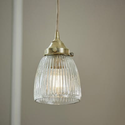 LOBERON Hanglamp Tanaelva antiekmessing/helder