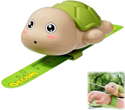 Waterspeelgoed voor kinderen - polsbandjes - badspeelgoed - waterpistolen - geschikt voor in bad, zwembad, op feestjes, tijdens kamperen en buitenspelen - groen - 10,8*7,8*5,1 cm - polsbandje 21,5 cm