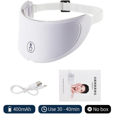 Nek LED Masker 7 Kleuren Foton Anti-Rimpel Huidverhelderend Nek Schoonheidsmasker Huidverstrakking Nek Rimpelverwijderaar Huidverzorging gray