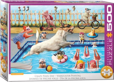 Eurographics - Gekke zwembaddag [Crazy Pool Day] - Lucia Heffernan - 500 stukjes 68×48cm (b×h) - Legpuzzel