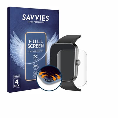Savvies - Screenprotector voor Blackview R50 / R30 / R30 Pro - Folie Beschermfolie transparant volledig dekking 4 Stuks