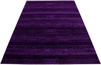 Modern laagpolig vloerkleed Plus - lila 8000 - 80x300 cm
