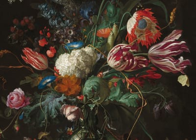 Art for the Home Bloemen in Glazen Vaas Canvas 70x100 cm