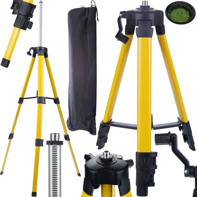 Rosfix Statief 43–120 Cm - Verstelbaar met Libel - 5/8" Draad - Lichtgewicht met Tas