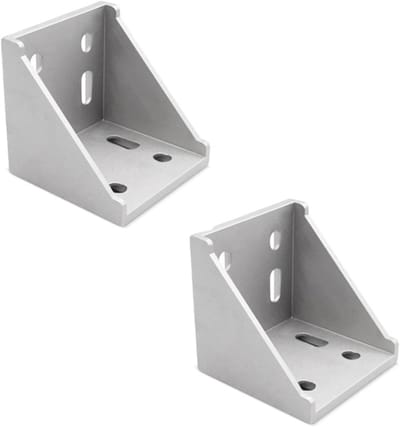 Hoek Bevestigingsmateriaal - Aluminium Hoekverbinding - Profiel Constructie - 80x80 Profiel Specifiek - 80 x 80 mm - Zilver
