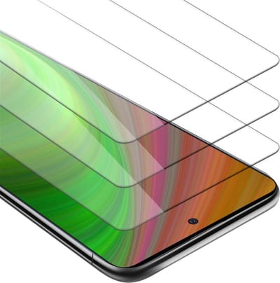 Cadorabo 3x Screenprotector geschikt voor Samsung Galaxy A51 4G / M40s - Beschermende Pantser Film in KRISTALHELDER - Getemperd (Tempered) Display beschermend glas in 9H hardheid met 3D Touch