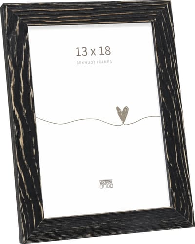 Deknudt Frames fotolijst S68VF2 - verweerd hout - zwart - foto 13x18
