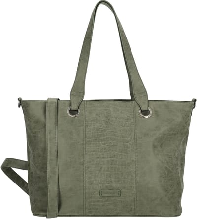 Enrico Benetti Josie Shopper met 15 inch Laptopvak - Laptoptas - Olijfgroen