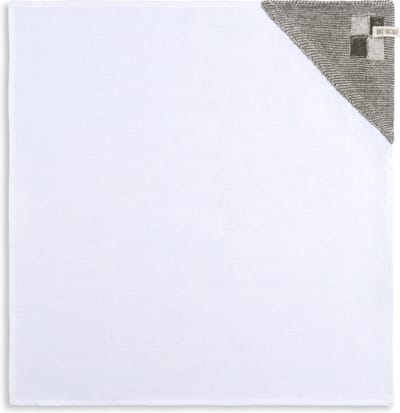 Knit Factory Theedoek Block - Linnen theedoek - Keukenhanddoek - Keukendroogdoeken - Vaatdoeken - Vierkant - Ecru/Khaki - Lichtgroen - 65x65 cm