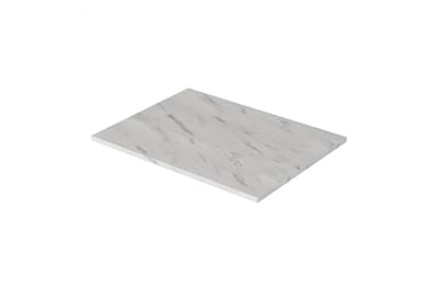 Nicole badkamerwerkblad 60 cm - duurzaam MDF met ABS-randen | Kleur: Crema Bianca