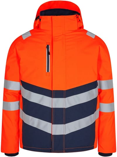 Engel Safety winterjack 1948-930 - Hi-vis Orange / Blue Ink - XS