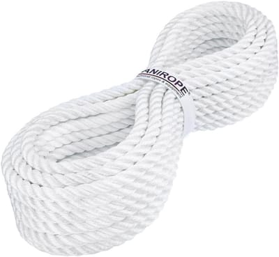 Polyamide Touw - Perlonkabel Twist - Touw Zwaar Gebruik - Hoge Breeksterkte - 6mm 50 Meter