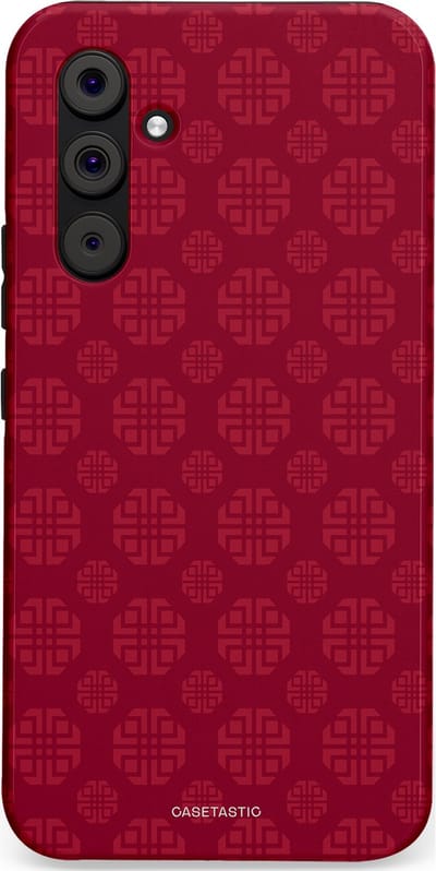 Casetastic Hoesje Geschikt voor Samsung A54 (5G) - Stijlvolle Beschermende Duo-layer Case - Oosters Rood