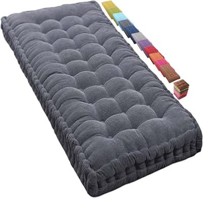 Bankkussen Buiten - Terraskussen Zitkussen - Comfortabel Zitten - 8-10 cm Dik - 200x55 cm - Zonder Kleur