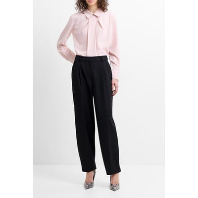 French Connection Netta Suiting Barrel Leg Trous Black Black Maat: 6 | Pantalons Outlet | Dames | Zwart