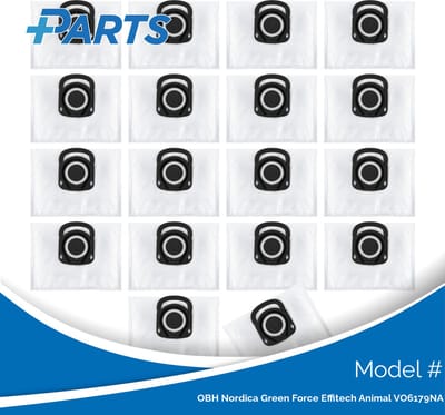OBH Nordica Green Force Effitech Animal VO6179NA Stofzakken (18 Stuks, Plus.Parts® alternatief voor ZR200540)