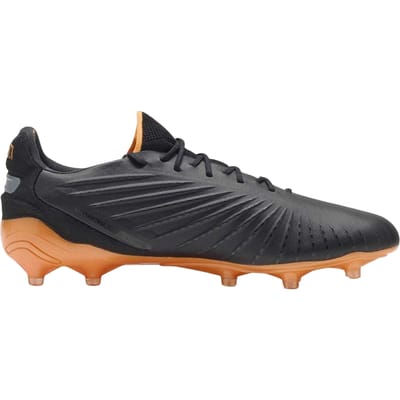 Puma Heren King Ultimate Stevige Grond Voetbalschoenen (Zwart/Oranje)