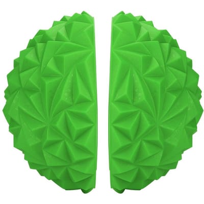 2 Pièces Yoga Demi-Balle Appareil de Fitness Physique Enfants Pods d'Équilibre Jouet d'Entraînement(vert) green