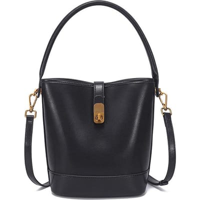 Dameshandtas van echt leer Licht Luxe Niche High-end Emmer Tas Nieuwe Mode Casual Veelzijdig Eénschouder Crossbody Tas