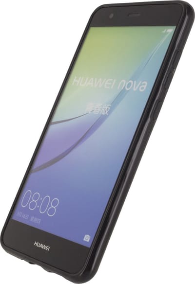 Mobilize Hoesje geschikt voor Huawei P10 Lite Telefoonhoesje Flexibel TPU | Mobilize Gelly Backcover | P10 Lite Case | Back Cover - Zwart