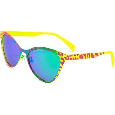 Okulary ITALIA INDEPENDENT 0022-ZEB-055. Okulary przeciwsłoneczne, Kolor żółty. Kobieta.