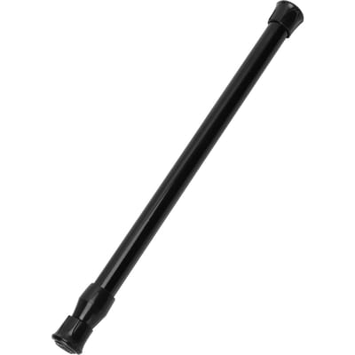 Rail de rideau de fenêtre, tige de Tension à ressort télescopique pour cuisine, salle de bains, ustensiles de garde-robe Type 1 black