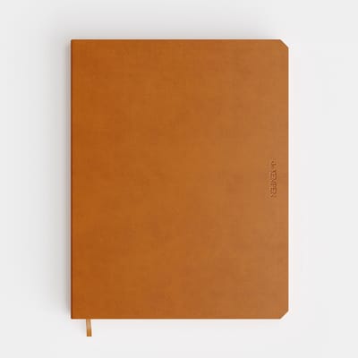 De Kempen - Agenda 2026 - Weekly Notes - Vlakliggend - Marmeren Schutblad - Large 17.1 x 22 cm - Atlas/Bruin