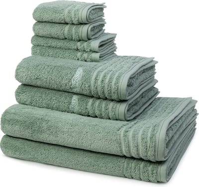 Vossen 2 X zeep- 2 X gast- 2 X douche- 2 X handdoek in een set Vienna Style Supersoft